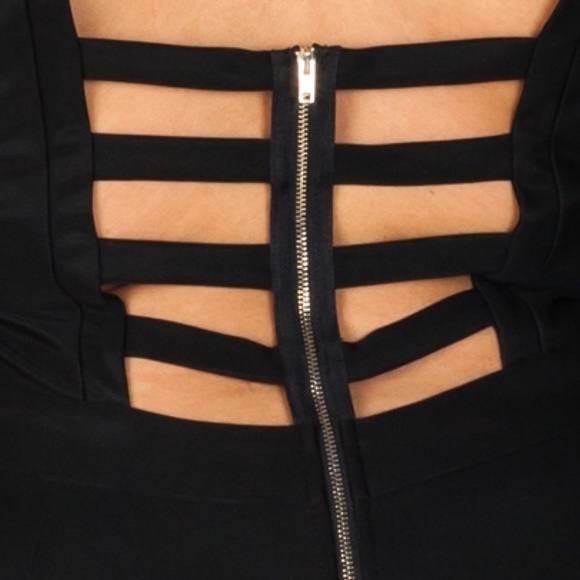 🔥LAST ONE🔥 BLACK CAGED JUMPSUIT 🔥 - Picture 4 of 6